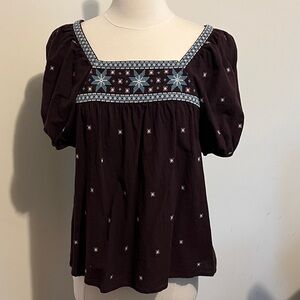 Cotton embroidered boho styled shirt by Madewell